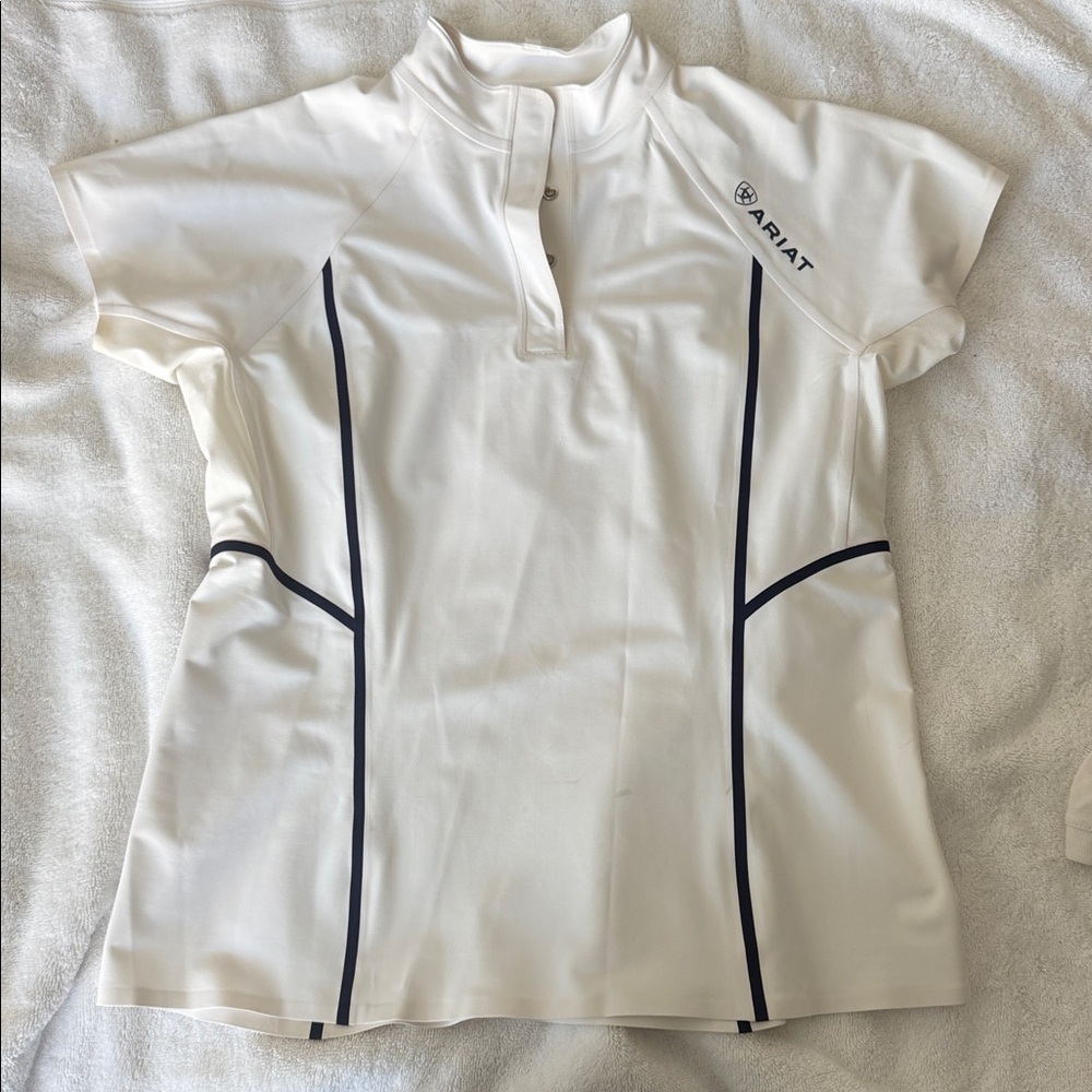 Ariat white short sleeve show shirt